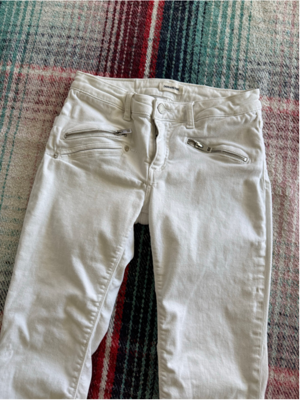 Zadig & Voltaire White Cropped Capri Jeans 27(28x25)